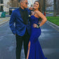 Royal Blue Mermaid Prom Dress Sexy Evening Dress Y577
