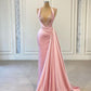 Pink Long Prom Dress,Pageant Dress,Evening Dress,Graduation School Party Gown Y562