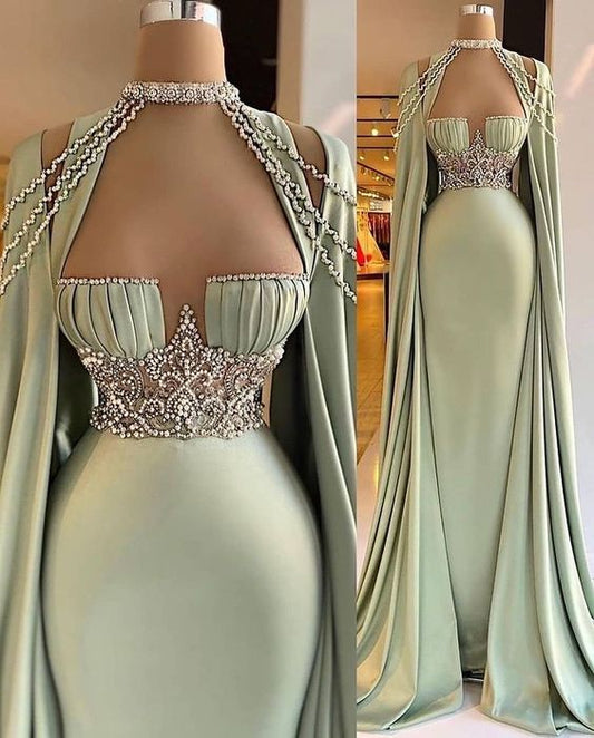 Elegant Long Mermaid Prom Dresses, Unique Prom Dress S26192